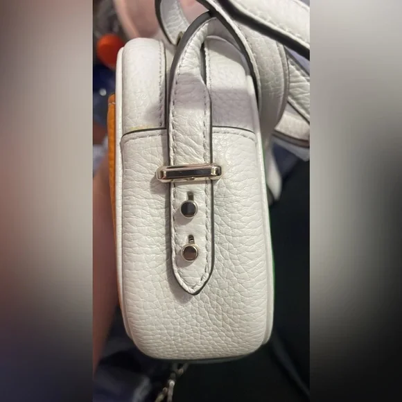 Kate Spade Kourtney Rainbow Stripe Camera Bag, NWOT, 5.3"h x 8.07"w x 2.36"d - Picture 5 of 5